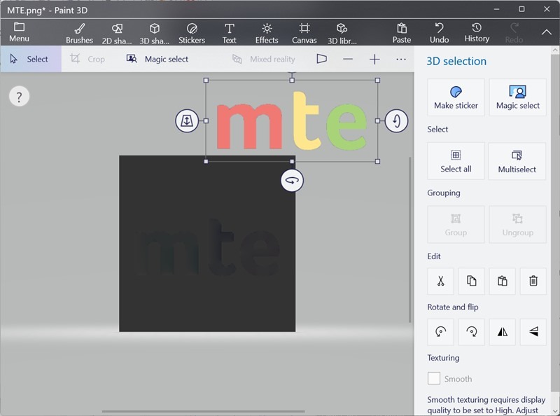 Hacer Imagen Fondo Transparente Pintar Selección 3d Arrastrar