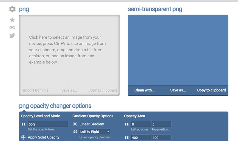 Hacer que la imagen sea transparente en línea