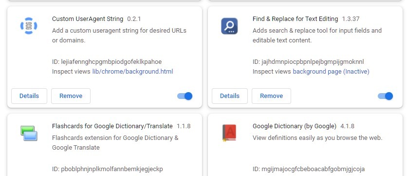 Descargar Guardar extensiones de Chrome Id. de extensión