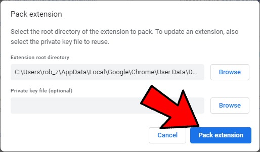 Descargar Guardar Paquete de extensiones de Chrome Extensión Examinar 2