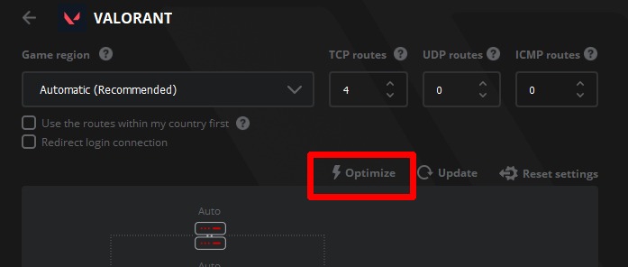 Optimizar retardo de salida