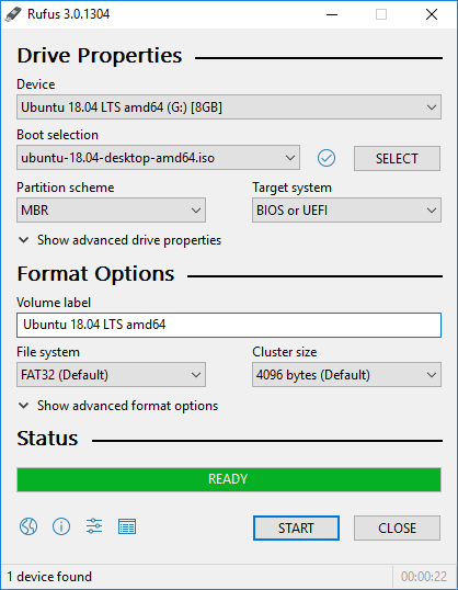 Formato Rufus Fat32