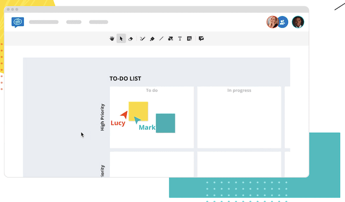 La aplicación Conceptboard.