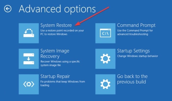 arreglar-bad-system-config-info-windows-10-advanced-options-system-restore