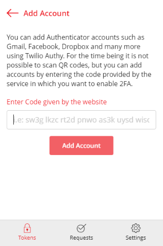 Código de autenticación de Google Authenticator