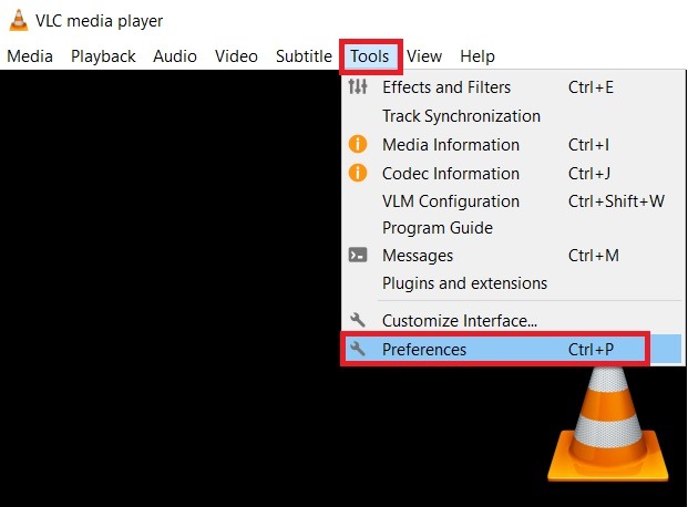 Preferencias del reproductor VLC