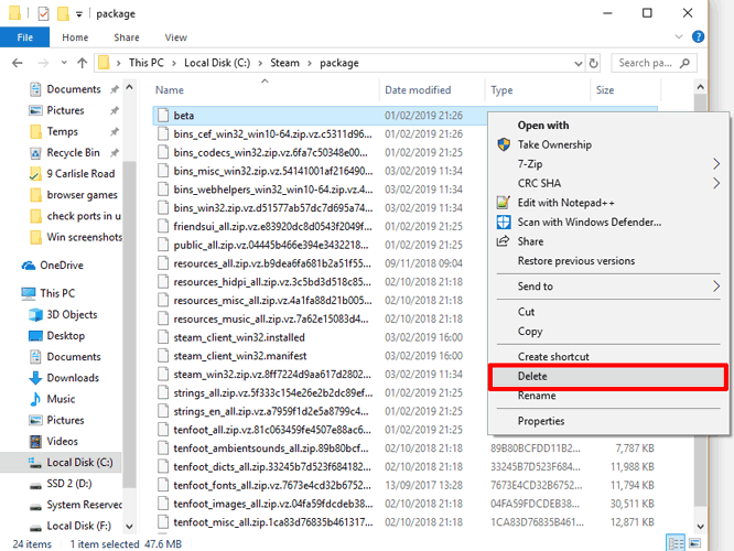 steam-not-working-fixes-delete-beta-build