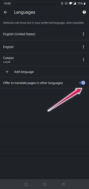 Cómo traducir sitios web Chrome Desactivar traducción automática