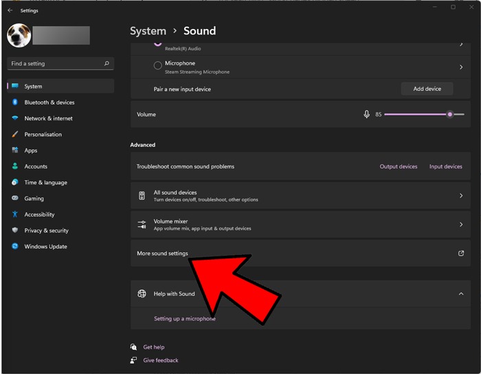 Arreglar los auriculares que no funcionan Windows Más configuraciones de sonido