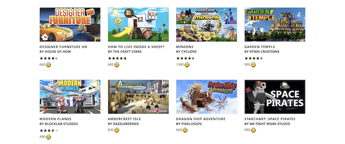 El mercado de Minecraft.