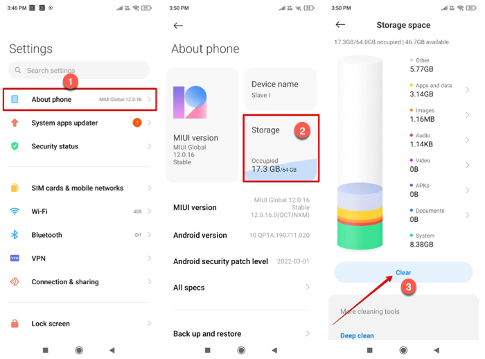 Acerca de la configuración del teléfono