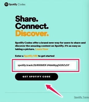 Cómo crear códigos de Spotify Escritorio Copiar Pegar enlace