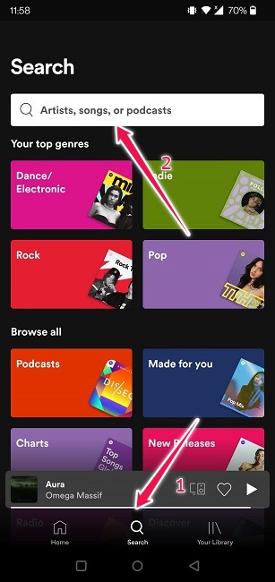 Cómo crear la barra de búsqueda de códigos de Spotify