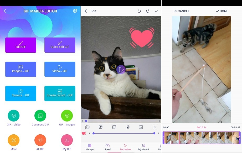 Las mejores aplicaciones para crear Gifs Gif Maker Editor