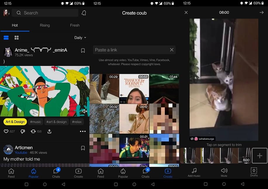 Las mejores aplicaciones para crear Gifs Coub