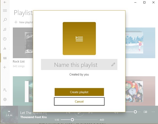 Qué es Groove Music y cómo usarlo Listas de reproducción