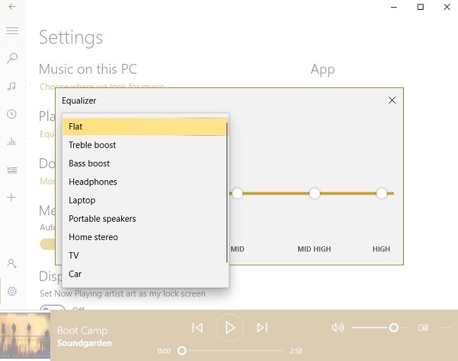 ¿Qué es Groove Music y cómo usarlo? Ecualizador