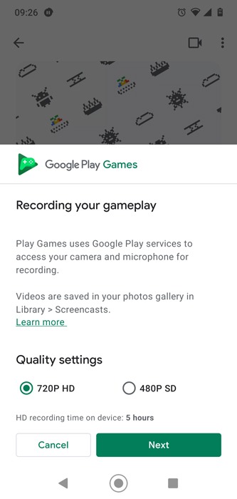 Aplicaciones de grabación de pantalla de Android Jugar juegos