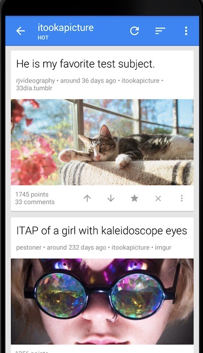 Los mejores clientes de Reddit sincronizan Android
