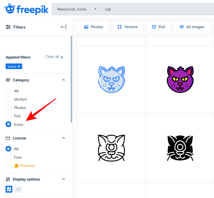 Establecer iconos personalizados Android Freepik Iconos