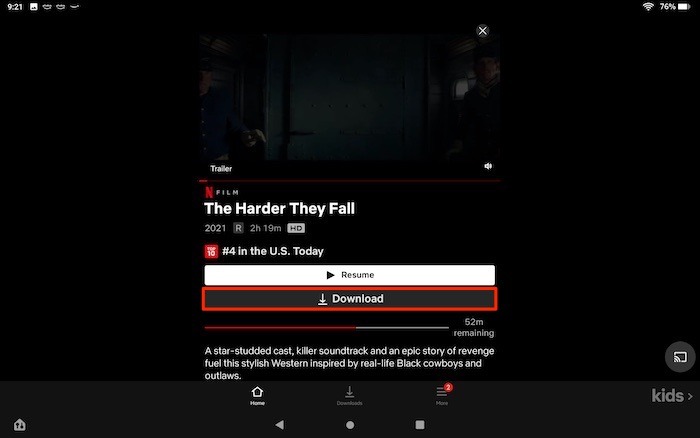 Descargar contenido de Netflix sin conexión Descargar Android