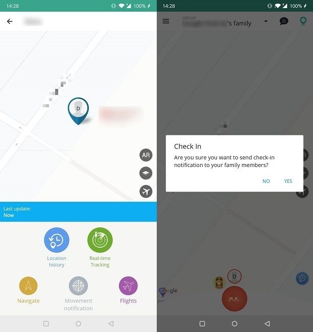 Aplicaciones de Android Compartir ubicación Localizador familiar