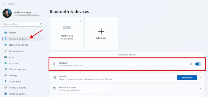 Airpods en Windows Bluetooth y dispositivos