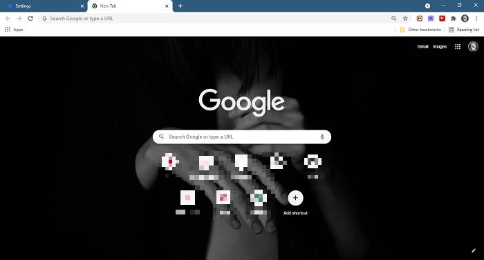 Cómo cambiar la vista de fondo personalizada de fondo de Google