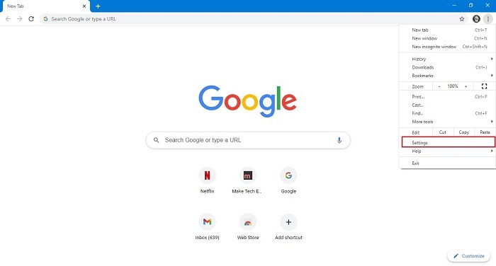 Cómo cambiar la configuración de fondo de búsqueda de Google Chrome