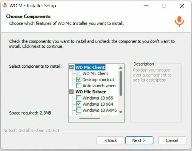 Aumentar el volumen máximo Windows Wo Mic Componentes instalados3