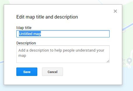 Google Map Pins Cambiar el nombre del mapa personalizado