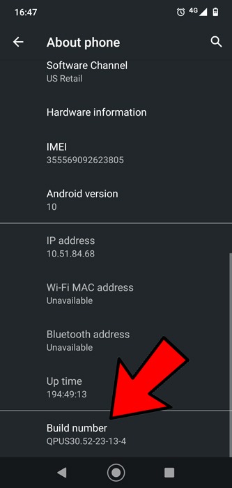 Instalar Twrp sin número de compilación raíz