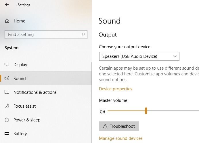 Configuración de entrada de sonido de Windows del micrófono externo