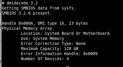 Capacidad máxima de RAM de la computadora con Linux