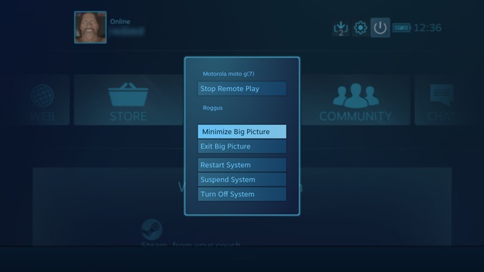 Transmitir juegos que no sean de Steam Steam Link Minimizar Panorama general