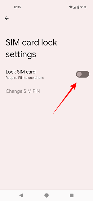 Cambiar PIN de Sim Activar bloqueo de Sim