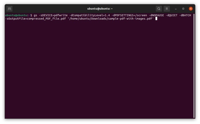 Ghostscript Comprimir Pdf Comando Linux