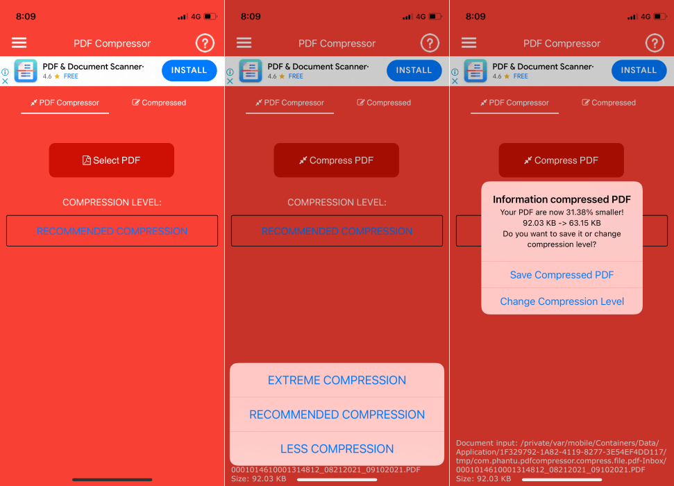 Compresor De Pdf Ios