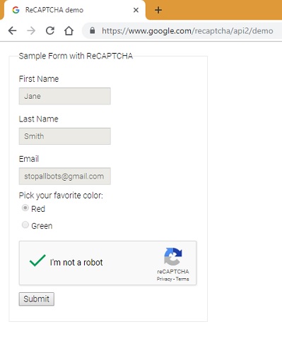 captcha de google solucionado