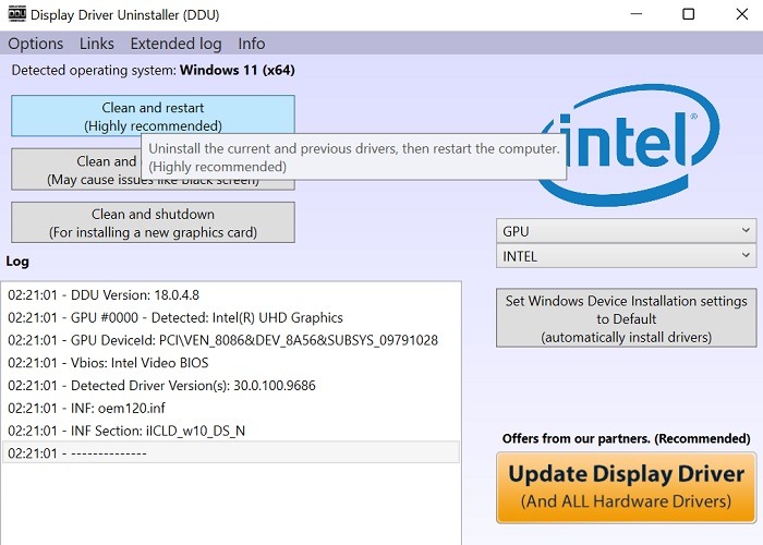 Eliminar controladores antiguos Windows11 Ddu en modo seguro