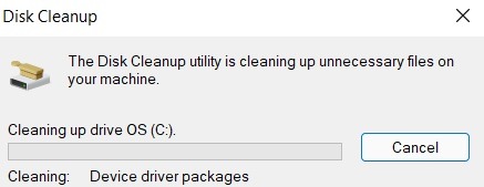 Eliminar controladores antiguos Paquetes de controladores de dispositivo de limpieza de disco de Windows 11 Eliminación