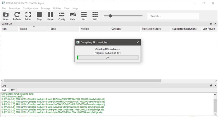 Ps3 en la PC con Rpcs3 Compilando más módulos Ppu