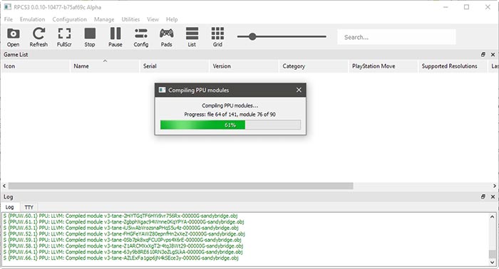 Ps3 En La PC Con Rpcs3 Compilando Módulos Ppu