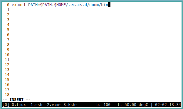 Variable de ruta de Doom Emacs 07