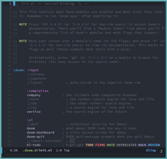 Doom Emacs 11 Init El