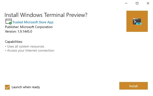 Terminal de Windows Instalar la aplicación Github