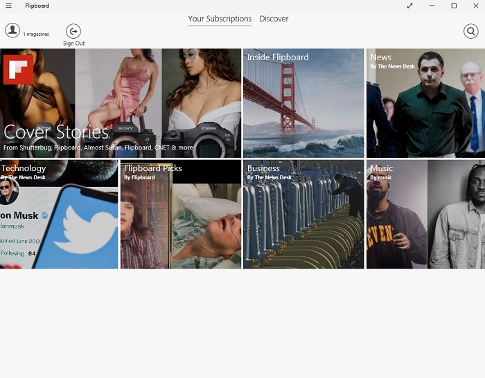 Los mejores lectores de Rss para Windows Flipboard 2