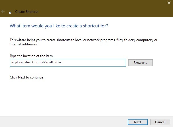 Maneras de abrir el panel de control en Windows 10 Desktop1