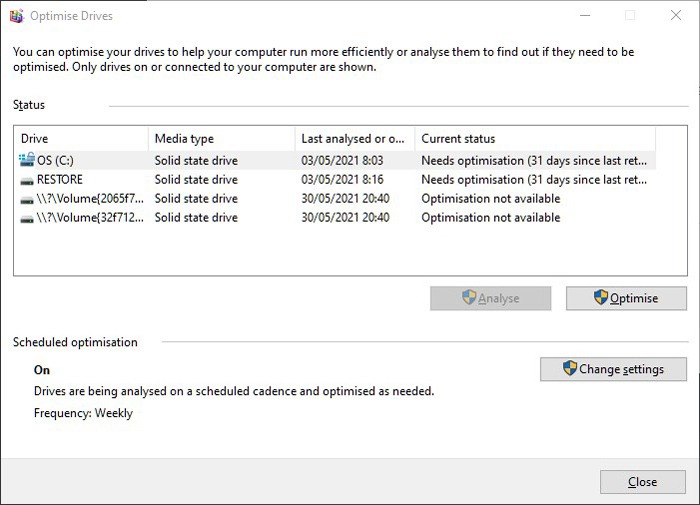 Optimización del tamaño de la unidad de mejor asignación