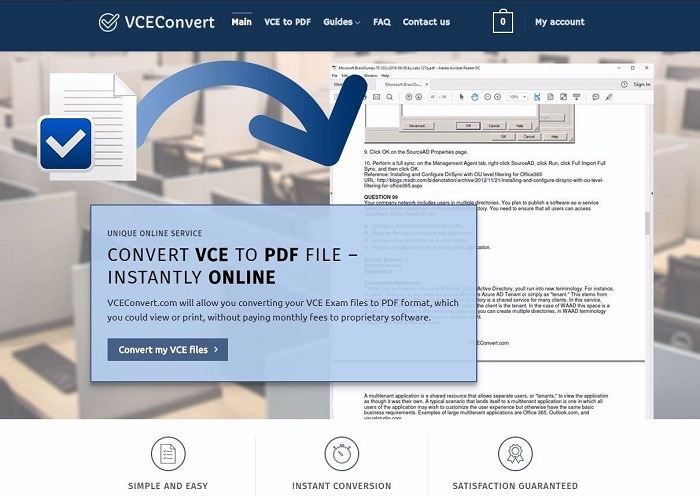 Convertidor Vceconvert Vce a PDF